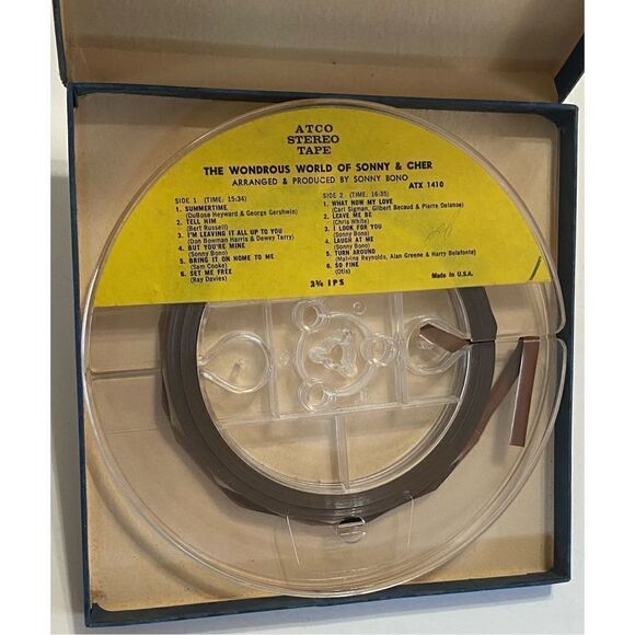 The Wondrous World of Sonny & Cher -Stereo ATCO 4 Track 3 3/4” IPS Reel - Picture 6 of 6